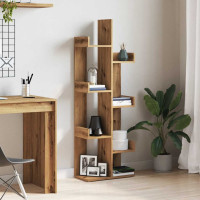 Produktbild för Bokhylla artisan ek 48x25,5x140 cm konstruerat trä