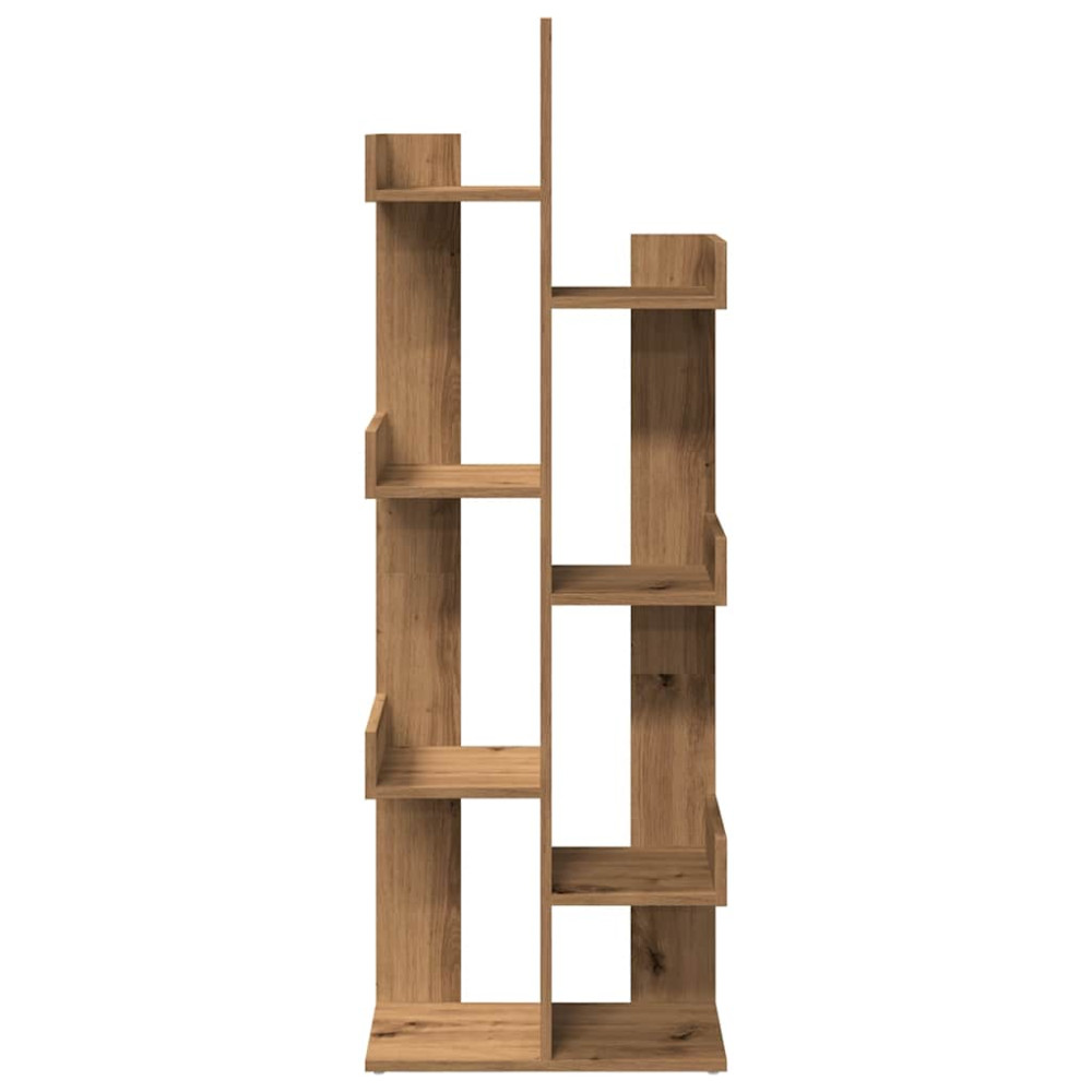 Produktbild för Bokhylla artisan ek 48x25,5x140 cm konstruerat trä