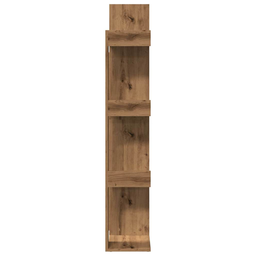 Produktbild för Bokhylla artisan ek 48x25,5x140 cm konstruerat trä