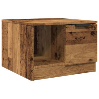 Produktbild för Soffbord åldrat trä 50x50x36 cm konstruerat trä