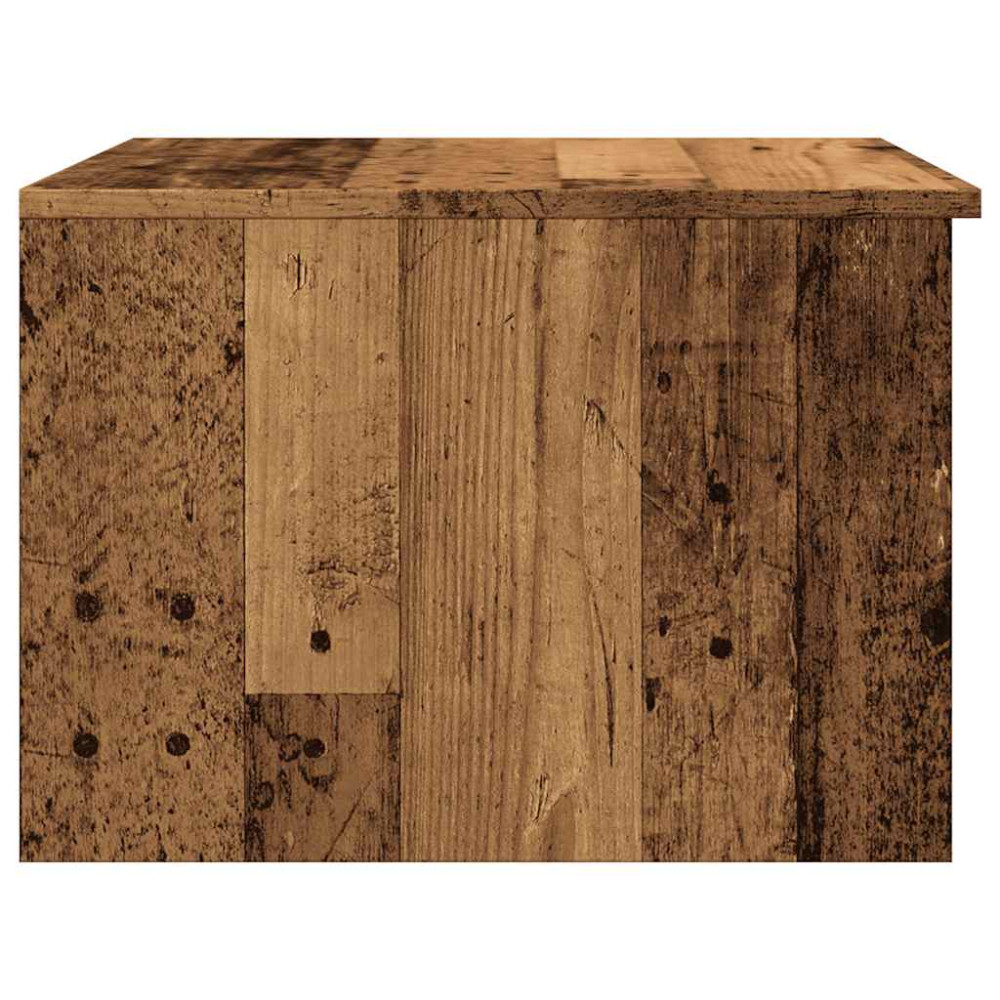 Produktbild för Soffbord åldrat trä 50x50x36 cm konstruerat trä