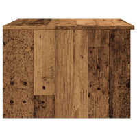 Produktbild för Soffbord åldrat trä 50x50x36 cm konstruerat trä
