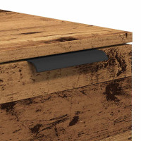 Produktbild för Soffbord åldrat trä 50x50x36 cm konstruerat trä