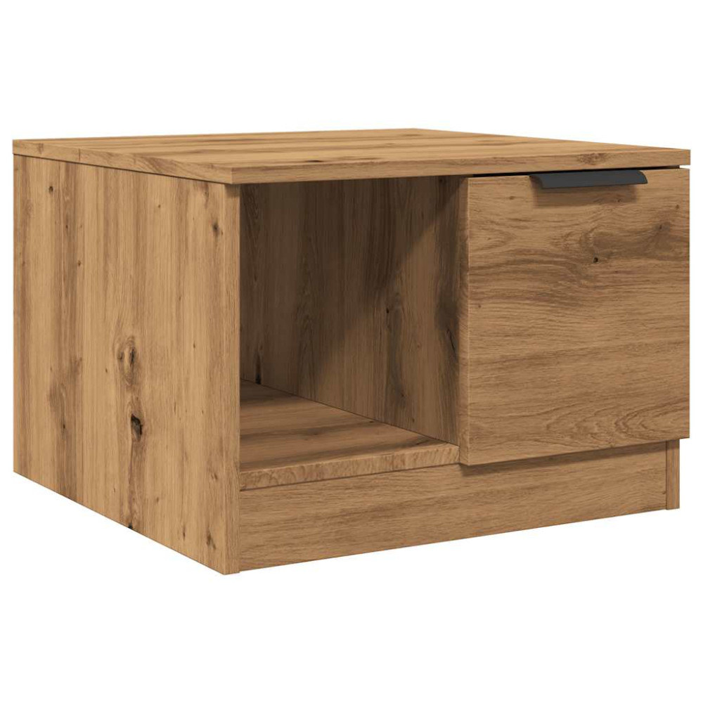 Produktbild för Soffbord ek 50x50x36 cm konstruerat trä