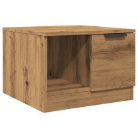 Produktbild för Soffbord ek 50x50x36 cm konstruerat trä