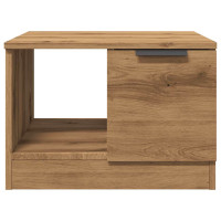 Produktbild för Soffbord ek 50x50x36 cm konstruerat trä