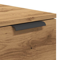 Produktbild för Soffbord ek 50x50x36 cm konstruerat trä