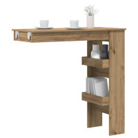 Produktbild för Barbord väggmonterat artisan ek 102x45x103,5 cm konstruerat trä