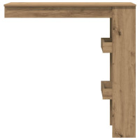 Produktbild för Barbord väggmonterat artisan ek 102x45x103,5 cm konstruerat trä