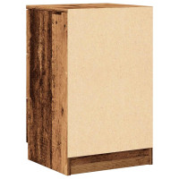 Produktbild för Sängbord 2 st åldrat trä 40x36x65 cm konstruerat trä