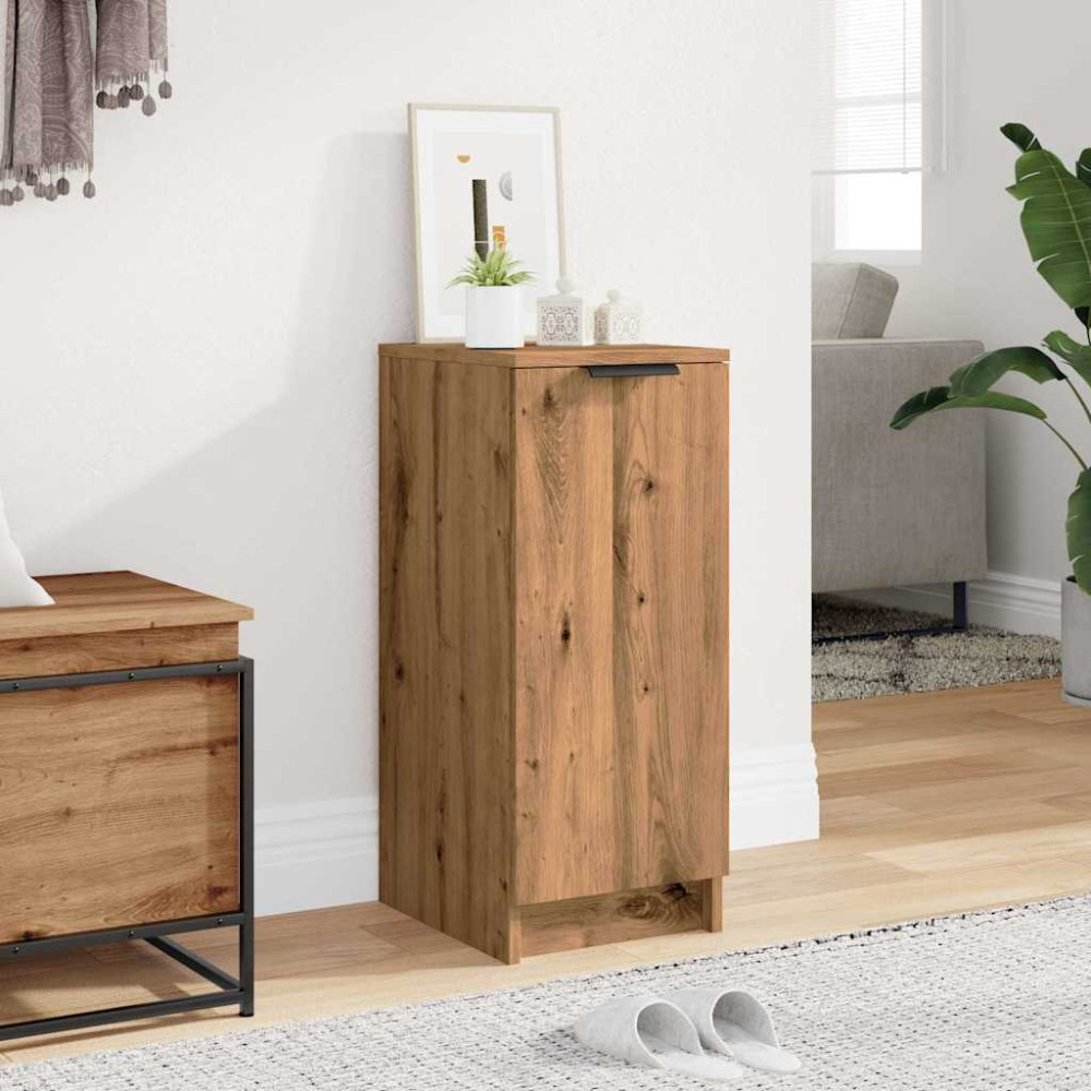 Produktbild för Skoskåp artisan ek 29,5x35x70 cm konstruerat trä