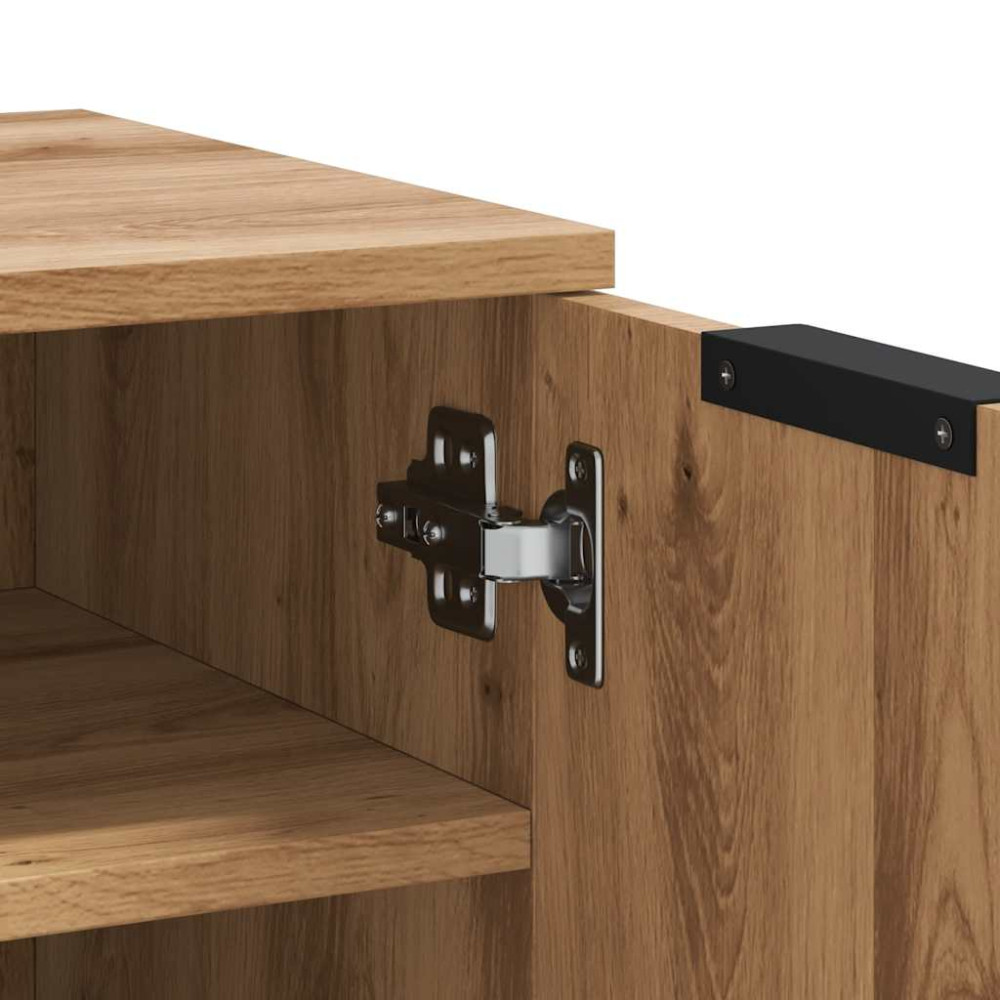 Produktbild för Skoskåp artisan ek 29,5x35x70 cm konstruerat trä