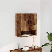 Produktbild för Väggskåp åldrat trä 60x31x70 cm konstruerat trä