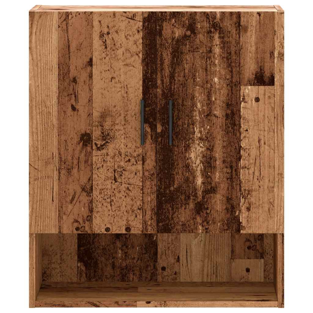 Produktbild för Väggskåp åldrat trä 60x31x70 cm konstruerat trä