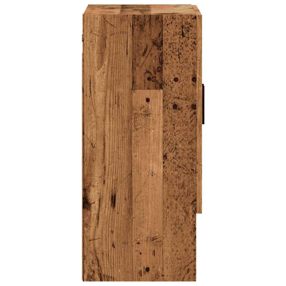 Produktbild för Väggskåp åldrat trä 60x31x70 cm konstruerat trä