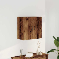Produktbild för Väggskåp åldrat trä 60x31x60 cm konstruerat trä