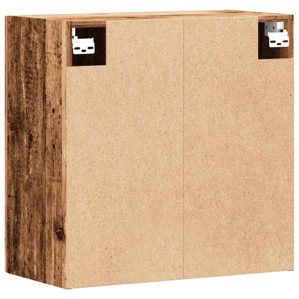 Produktbild för Väggskåp åldrat trä 60x31x60 cm konstruerat trä