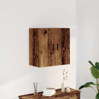 Produktbild för Väggskåp åldrat trä 60x31x60 cm konstruerat trä