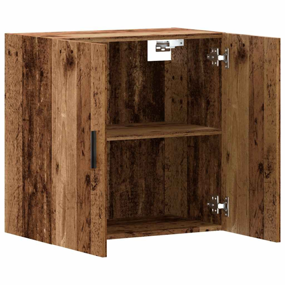 Produktbild för Väggskåp åldrat trä 60x31x60 cm konstruerat trä