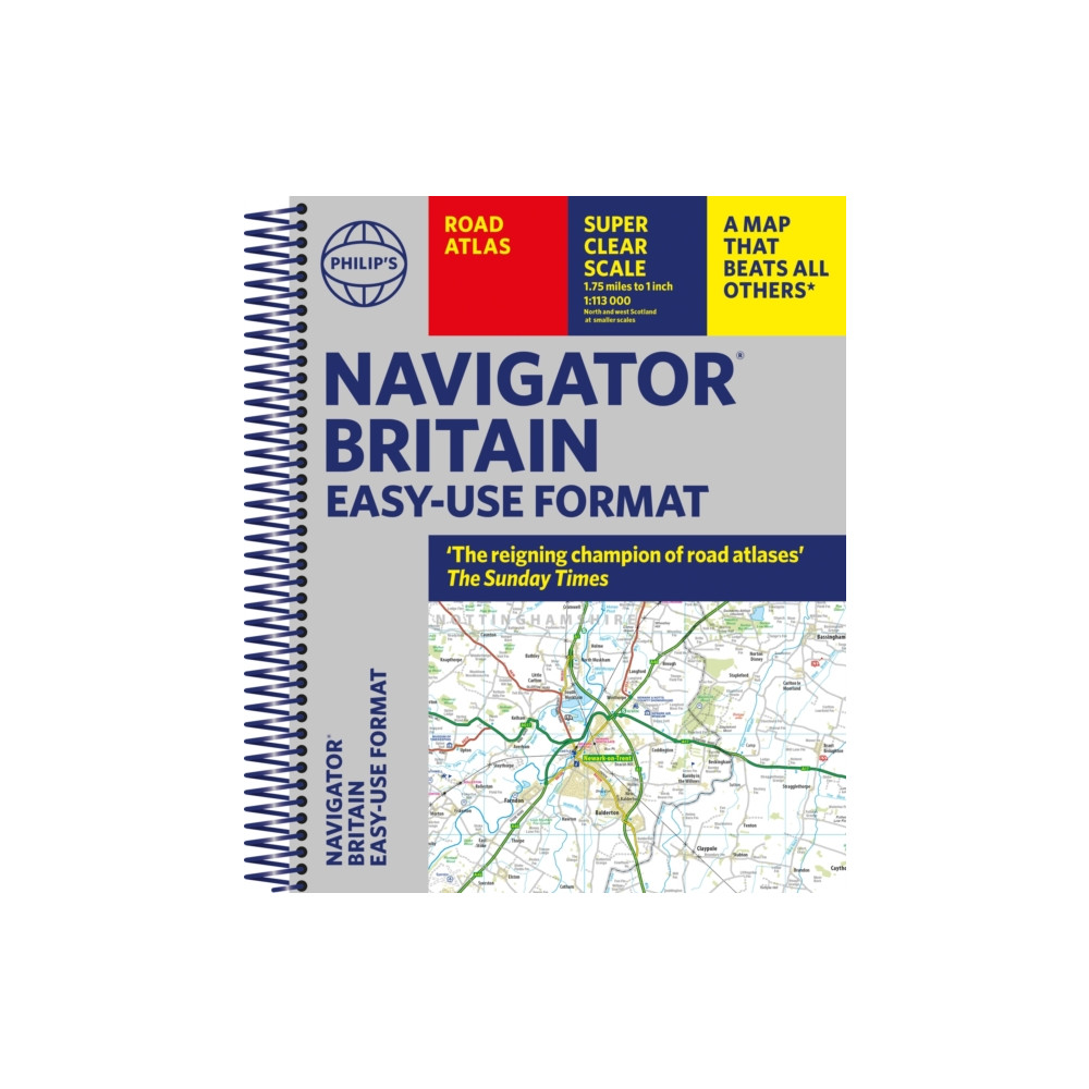 Produktbild för Philip's Navigator Britain Easy-use format (bok, spiral, eng)