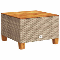 Produktbild för Soffgrupp för trädgården med dynor 5 delar beige konstrotting