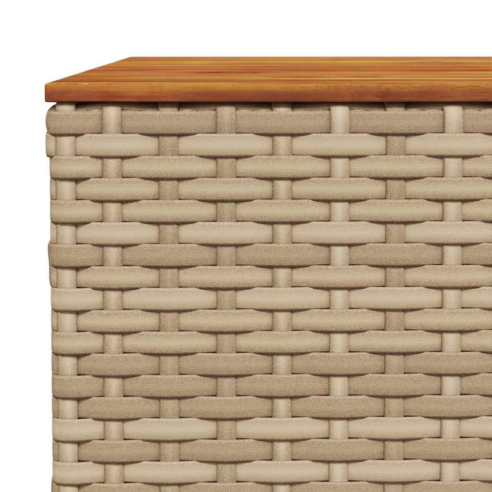 Produktbild för Soffgrupp för trädgården med dynor 5 delar beige konstrotting