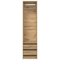 Produktbild för Garderob ek 50x50x200 cm konstruerat trä