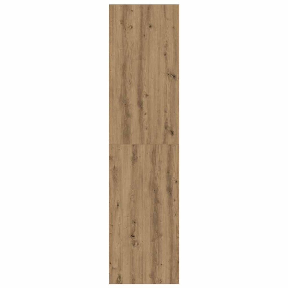 Produktbild för Garderob ek 50x50x200 cm konstruerat trä