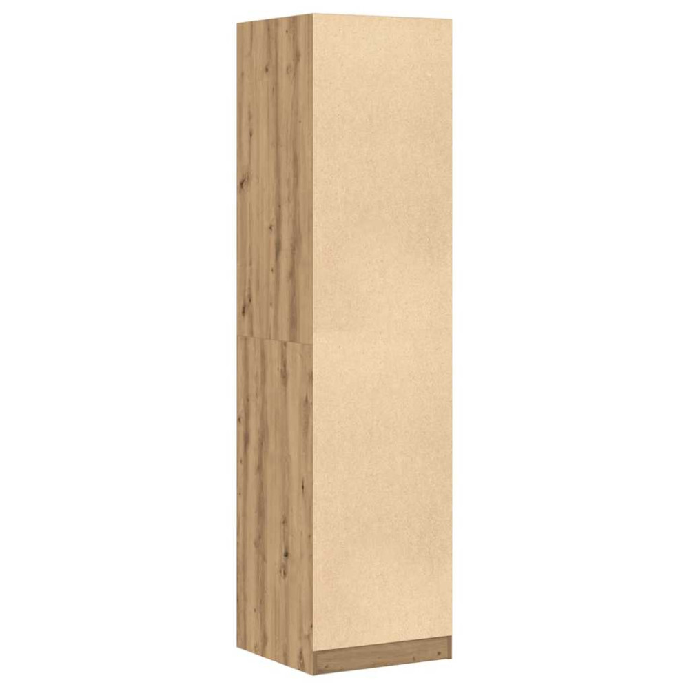 Produktbild för Garderob ek 50x50x200 cm konstruerat trä