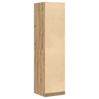 Produktbild för Garderob ek 50x50x200 cm konstruerat trä