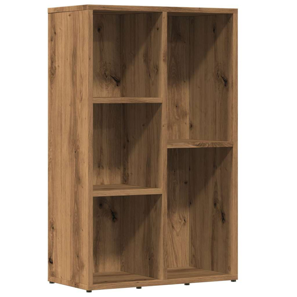 Produktbild för Bokhylla artisan ek 50x25x80 cm konstruerat trä