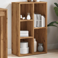 Produktbild för Bokhylla artisan ek 50x25x80 cm konstruerat trä
