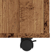 Produktbild för Sidobord åldrat trä 70x35x55 cm konstruerat trä