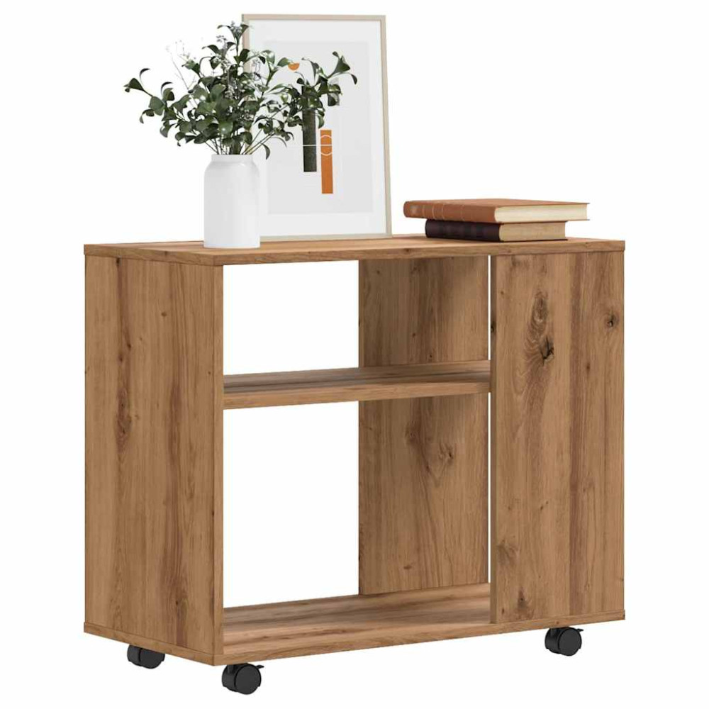 Produktbild för Sidobord artisan ek 70x35x55 cm konstruerat trä
