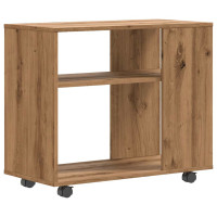 Produktbild för Sidobord artisan ek 70x35x55 cm konstruerat trä