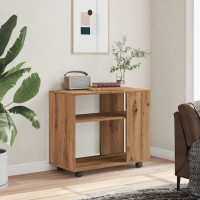 Produktbild för Sidobord artisan ek 70x35x55 cm konstruerat trä