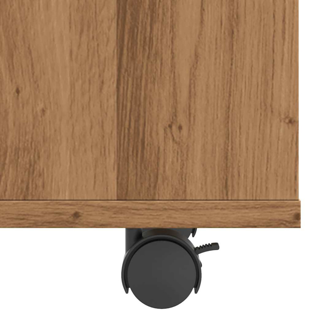 Produktbild för Sidobord artisan ek 70x35x55 cm konstruerat trä