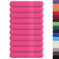Produktbild för Bastuhanddukar FROGN 10 st rosa 80x200 cm 360 gsm