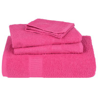 Produktbild för Bastuhanddukar FROGN 10 st rosa 80x200 cm 360 gsm