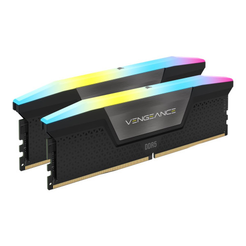 Corsair CORSAIR Vengeance RGB - DDR5 - sats - 32 GB: 2 x 16 GB - DIMM 288-pin - 6400 MHz / PC5-51200