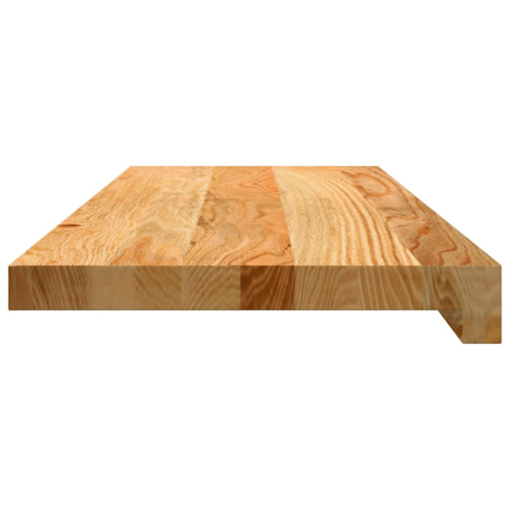 Produktbild för Trappstegsmattor 4 pcs ljusbrun 70x30x2 cm massiv ek
