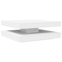 Produktbild för Soffbord 360 grader vridbart vit 90x90x34,5 cm