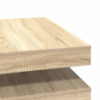 Produktbild för Soffbord 360 grader vridbart sonoma-ek 90x90x34,5 cm