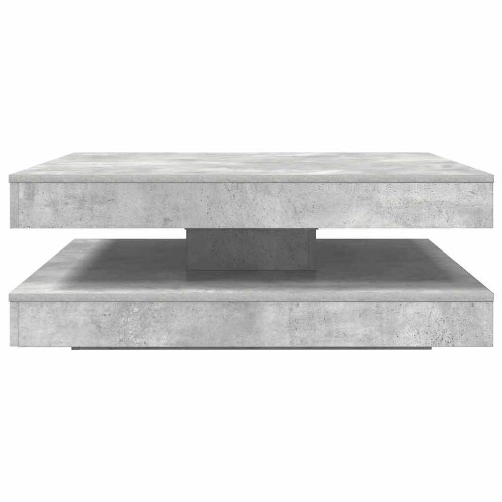 Produktbild för Soffbord 360 grader vridbart betonggrå 90x90x34,5 cm