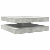 Produktbild för Soffbord 360 grader vridbart betonggrå 90x90x34,5 cm