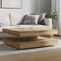 Produktbild för Soffbord 360 grader vridbart artisan ek 90x90x34,5 cm