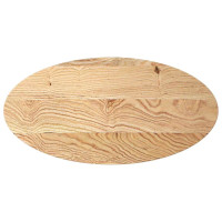 Produktbild för Bordsskiva 100x50x2 cm massiv ek oval