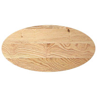 Produktbild för Bordsskiva 100x50x4 cm massiv ek oval