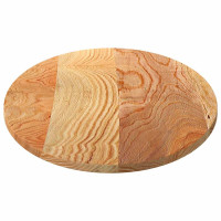 Produktbild för Bordsskiva ljusbrun 120x60x2 cm massiv ek oval