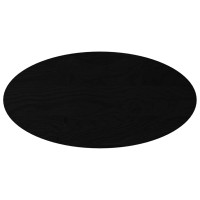 Produktbild för Bordsskiva mörkbrun 100x50x2 cm massiv ek oval